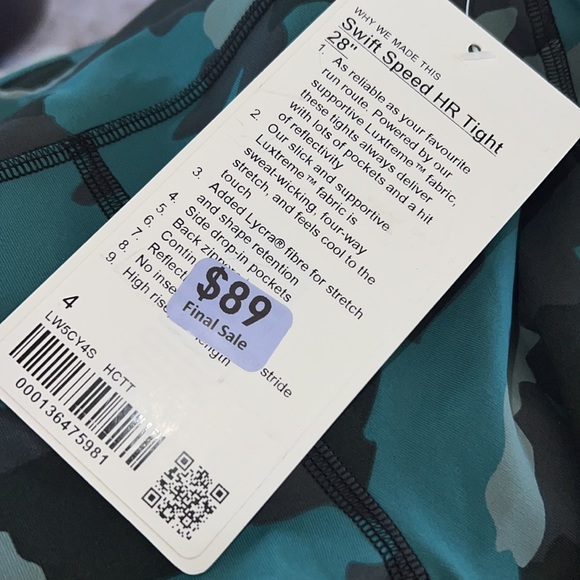 Lululemon Swift Speed High-Rise Tight 28"
Heritage 365 Camo Tidewater Teal Multi - Picture 7 of 8